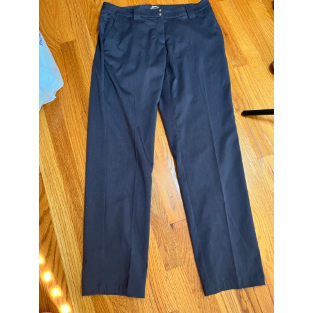 Slazenger Golf Pants Women's Trousers‎ Flat Front Dark Gray  Size 6